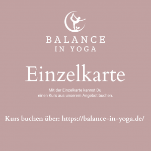 Einzelkarte Yogakurs