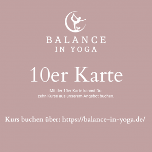 10er Karte Yogakurs