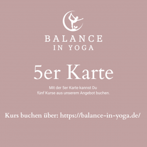 5er Karte Yogakurs